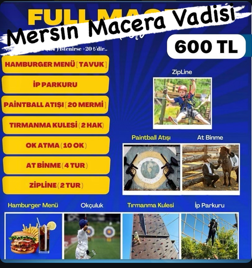 Tüm Oyun ve Macera Park Fiyatlarımız